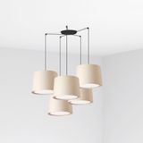 CONGA BLACK PENDANT LAMP ø500*350*ø450 BEIGE LAMPS