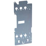 Mounting plates  XL³ 4000 for 1 plug-in DPX³ 250 - vertical