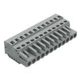 1-conductor female connector CAGE CLAMP® 2.5 mm² gray