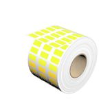 Device marking, Self-adhesive, halogen-free, 17 mm, Polyester, yellow