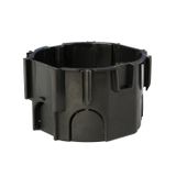 Flush mounted socketbox di67/d45mm, black, PS, for AT