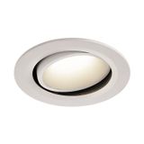 NUMINOS® MOVE DL L, Indoor LED recessed ceiling light white/white 4000K 20° rotating and pivoting