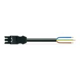 pre-assembled connecting cable;Eca;Socket/open-ended;black