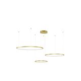 Triac Dimmable Gold Aluminium  & Acrylic   LED 80 Watt 230 Volt  5600Lm 3000K IP20   D: 130 H: 150 cm Adjustable Height