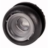 Illuminated pushbutton actuator, RMQ-Titan, Flush, maintained, Without button plate, Bezel: black