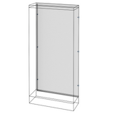 REAR PANEL - FLOOR-MOUNTING DISTRIBUTION BOARDS WITH SIDE COMPARTMENT - QDX 630/1600 H - (600+300)X2000MM