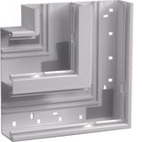 Flat angle of base profile for BR 68x210mm lid 2x80mm in light grey