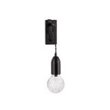 Black Metal & Clear Glass   LED G9 1x6 Watt 230 Volt   IP20 Bulb Excluded   L: 9.5 W: 20 H: 39 cm Adjustable height