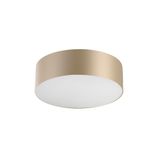 Ceiling fixture Luno Surface ø400 24.5W LED warm-white 3000K CRI 80 ON-OFF Gold IP20 2389lm