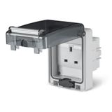 SINGLE UNSWITCHED SOCKET IP66 70x87 13A