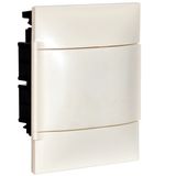 LEGRAND 1X4M FLUSH CABINET WHITE DOOR E+N TERMINAL BLOCK FOR DRY WALL