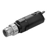 Field assembly connector, Smartclick M12 straight plug (male), 4-poles