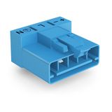 Plug for PCBs angled 5-pole blue