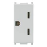 2P+E 15A American outlet Silver