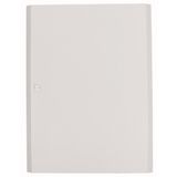 Surface mounted steel sheet door white, for 24MU per row, 6 rows