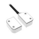 Non-contact door switch, reed, miniature stainless steel hygienic desi