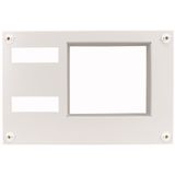 Mounting kit for meter plate F, white
