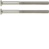 Two-hole screws 2 x M3.5 x 50 mm, TS, stainless steel matt, brushed ni