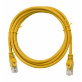 Patchcord RJ45 unshielded, Cat.5e, PVC, yellow, 2.0m