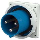 Panel mounted inlet, 63A3p6h230V, IP67