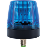 COMLIGHT56 LED BLUE STATUS LIGHT With 4 pole M12 bottom exit