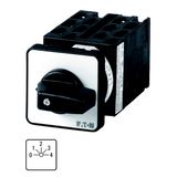 Step switches, T0, 20 A, flush mounting, 6 contact unit(s), Contacts: 12, 45 °, maintained, With 0 (Off) position, 0-4, Design number 8282