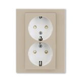 5522H-C03457 18 Outlet double Schuko shuttered