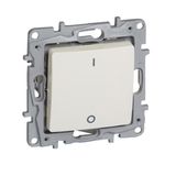 Double-pole switch Niloé - 1-gang - 16 A - 250 V~ - automatic terminals - ivory