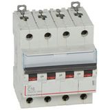 DX³6000 10kA high inlet and low outlet screw circuit breaker 4P 400V~ - 16A - curve C - for traditional HX³ comb