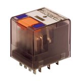 Plug-in Relay 14 pin 4 C/O 24VDC 6A with LED and PD