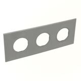 Italian / US standard plate Arteor round version 6 modules - magnesium