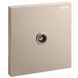 Galion - 1 gang TV female terminal socket outlet - Rose Gold