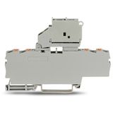 2202-1811/1000-836 4-conductor fuse terminal block; with pivoting fuse holder; with end plate