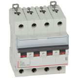 DX³6000 10kA high inlet and low outlet screw circuit breaker 4P 400V~ - 25A - curve C - for traditional HX³ comb