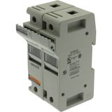 Fuse-holder, low voltage, 30 A, AC 600 V, DC 600 V, UL Class J, 65 x 72 x 117 mm, 2P, UL, CSA