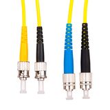 FO Patchcord Duplex ST/FC, 9/125æm OS2, LS0H-3, yellow, 2.0m