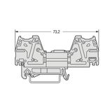 Mounting adapter for snap-fit mounting to male connectors with CAGE CL