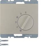 Thermostat, change-over contact, centre plate, K.5, stainless steel ma
