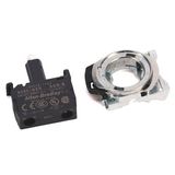 Allen-Bradley, 800F-PN5W, Integrated LED, Plastic Latch Mount, 120V AC, White LED