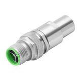 Round plug (field customisable), pin, straight, M12, 0.14 mm², 0.34 mm