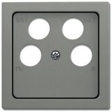 1743/10-04-803 CoverPlates (partly incl. Insert) Busch-axcent®, solo® grey metallic