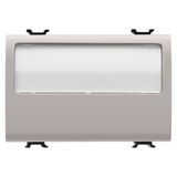 PUSH-BUTTON WITH ILLUMINATED NAME PLATE 250V ac - NO 10A - 3 MODULES - NATURAL SATIN BEIGE - CHORUSMART