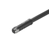 Sensor-actuator Cable (assembled), One end without connector, M12, Num
