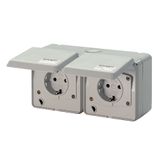 Cepex double receptacle 16A2p+E 230V IP4