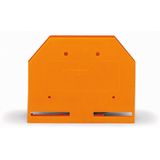 End and intermediate plate 4 mm thick orange