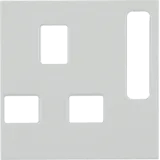 Centre plate f.soc.out.s BRIT.ST., can be switched off, S.1/B.3/B.7,p.wh.m.plas.