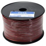 Acoustic cable 2x0.25mm2 YAK-0.25RB red/black
