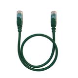 Patch cord RJ45 category 5e U/UTP PVC green 0.5 meter