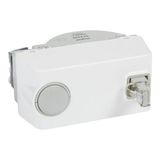 Arteor™ - RJ45 socket with retractable cord 0.9m category 6 UTP 4 modules White