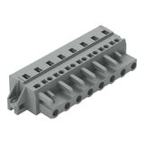 1-conductor female connector CAGE CLAMP® 2.5 mm² gray